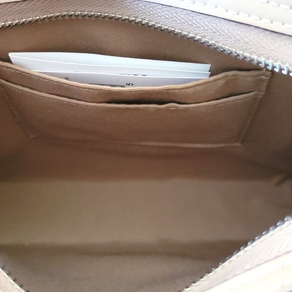 Coach CAR12 Slim Crossbody Signature Canvas Large C Clutch Handbag Sand Taupe - Picture 7 of 7